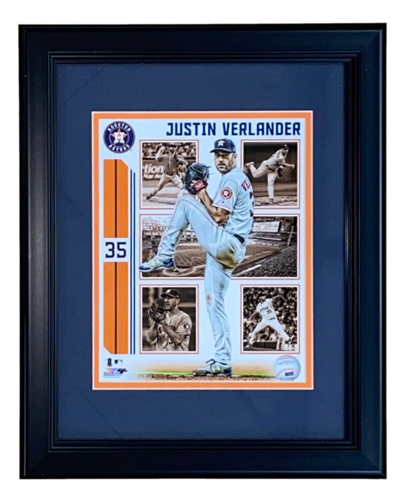 Justin Verlander Framed 8x10 Houston Astros Photo Sports Integrity