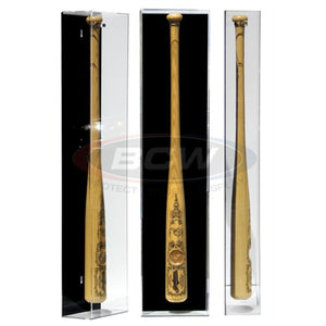 BCW Acrylic Baseball Bat Display Case-Vertical-Black Back Sports Integrity