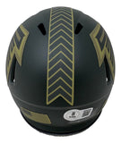 Michael Vick Signed Atlanta Falcons Salute To Service Mini Speed Helmet BAS