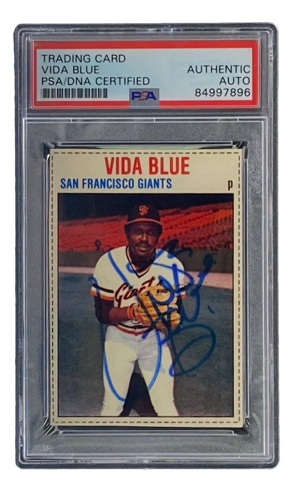 Vida Blue Signed San Francisco Giants 1979 Hostess #74 Trading Card PSA/DNA Sports Integrity
