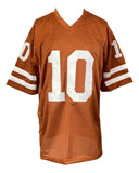 Vince Young Texas Signed Orange Football Jersey 2006 MVP Inscribed JSA Hologram - Sports Integrity