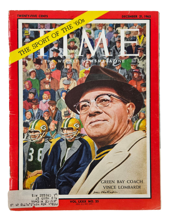 Vince Lombardi Green Bay Packers Time Magazine December 21 1962 Sports Integrity
