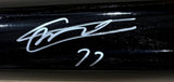 Vladimir Guerrero Jr Blue Jays Signed Black Rawlings Baseball Bat BAS