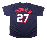 Vladimir Guerrero Jr. Toronto Signed Navy Baseball Jersey BAS