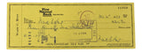 Waite Hoyt New York Yankees Signed Personal Bank Check #11050 BAS Sports Integrity