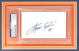 Walter Payton Framed Bears Nike Football Jersey w/ Slabbed Signed Index Card PSA