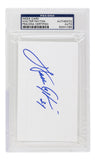 Walter Payton Signed In Blue Slabbed Chicago Bears Index Card PSA/DNA