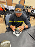 Hines Ward Signed Pittsburgh Steelers Salute To Service Mini Speed Helmet JSA