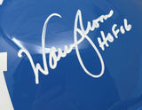 Warren Moon Signed Houston Oilers Full Size Blue Speed Replica Helmet HOF 06 BAS