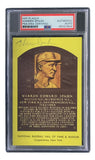 Warren Spahn Signed 4x6 Milwaukee Braves Hall Of Fame Plaque Card PSA/DNA 85027804 Sports Integrity