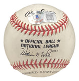 Warren Spahn Braves Signed Official National League Baseball BAS BH079980
