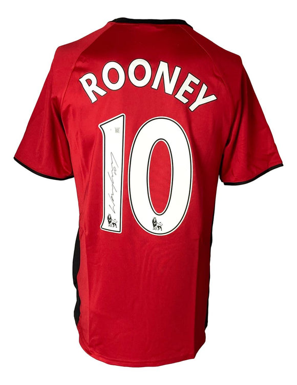 Wayne Rooney Manchester Signed Red Soccer Jersey BAS
