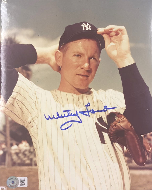 Whitey Ford Signed 8x10 New York Yankees Photo BAS BH71162 Sports Integrity