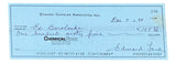 Whitey Ford New York Yankees Signed Personal Bank Check #206 BAS Sports Integrity