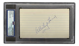 Whitey Ford New York Yankees Signed In Blue Index Card PSA/DNA