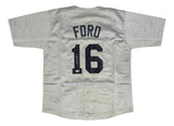 Whitey Ford New York Signed Gray Baseball Jersey PSA/DNA