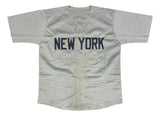 Whitey Ford New York Signed Gray Baseball Jersey HOF 74 Inscribed Tristar