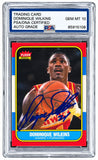 Dominique Wilkins Signed 1986 Fleer #121 Hawks Rookie Card PSA/DNA Auto 10