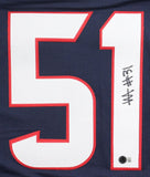 Will Anderson Houston Signed Navy Football Jersey BAS