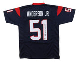Will Anderson Houston Signed Navy Football Jersey The Terminator BAS