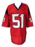 Will Anderson Signed Custom Red Pro-Style Football Jersey PSA ITP Sports Integrity