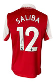 William Saliba Signed Arsenal FC Red Adidas Soccer Jersey BAS Sports Integrity