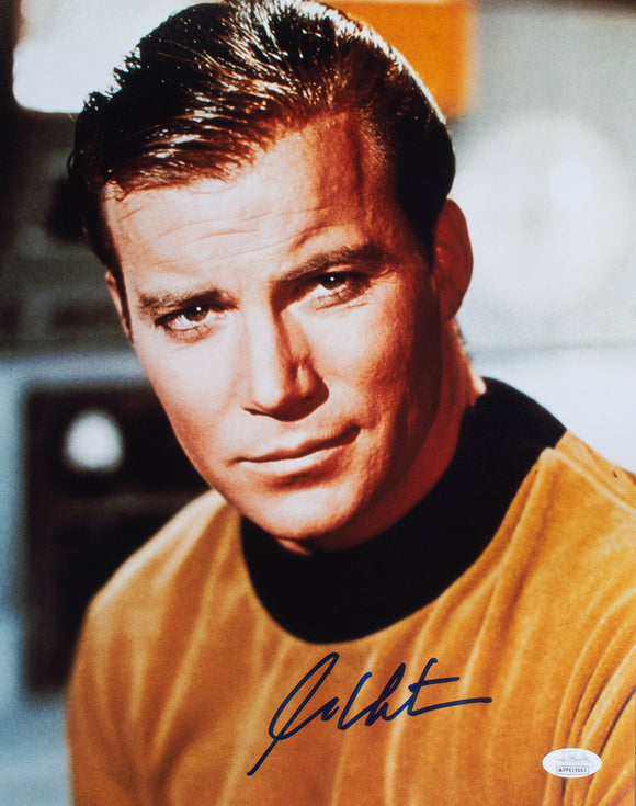 William Shatner Signed 11x14 Star Trek Close Up Photo JSA ITP