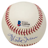 Willie Mays Monte Irvin Dual Signed Giants Baseball BAS LOA AA05930