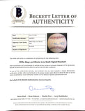 Willie Mays Monte Irvin Dual Signed Giants Baseball BAS LOA AA05921 Sports Integrity