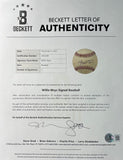 Willie Mays San Francisco Giants Signed Official NL Baseball BAS AE65406