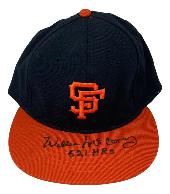 Willie McCovey Signed Giants Cooperstown Collection Hat 521 HRs Insc PSA Sports Integrity