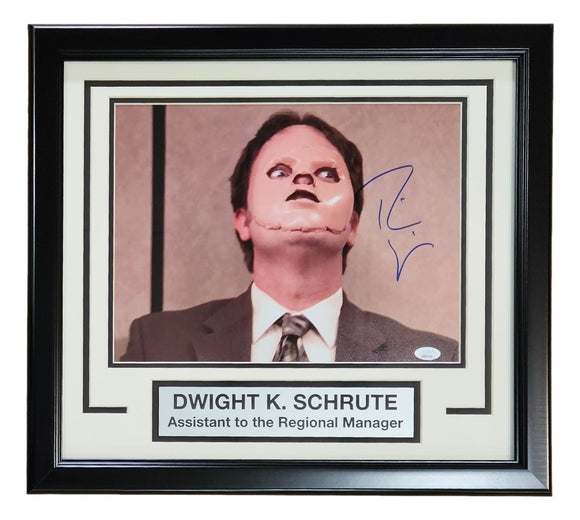 Rainn Wilson Signed Framed 11x14 The Office Dwight Schrute CPR Dummy Photo JSA Sports Integrity