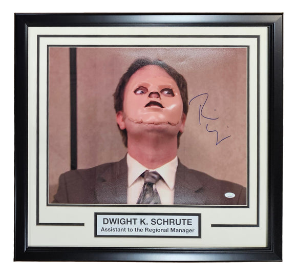 Rainn Wilson Signed Framed 16x20 The Office Dwight Schrute CPR Dummy Photo JSA Sports Integrity