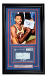 Wilt Chamberlain Signed Framed Check w/ 11x14 Warriors 100 Point Game Photo BAS