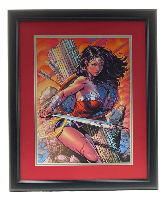 Wonder Woman Framed 11x14 Action Lithograph