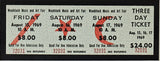 Woodstock 11x17 Framed Poster Photo 3 w/Original Full 3 Day Woodstock Ticket