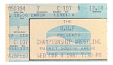 WWF Market Square Arena Mar 4 1987 Sec 7 Ticket Stub Hulk Hogan Main Event