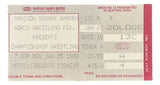 WWF Madison Square Garden Jan 25 1988 Loge Ticket Stub Hulk Hogan Main Event