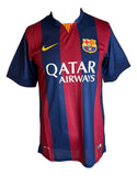 Xavi Signed Barcelona 2014/15 Nike Soccer Jersey BAS