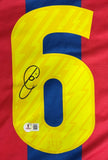 Xavi Signed Barcelona 2010/11 Nike Soccer Jersey BAS