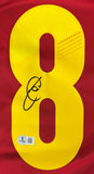Xavi Signed Spain Adidas Soccer Jersey 2 BAS