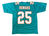 Xavien Howard Miami Signed Teal Football Jersey JSA Hologram