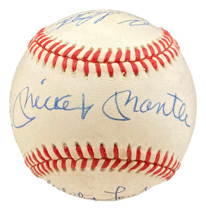 New York Yankees (9) Signed American League Baseball Mickey Mantle & More BAS Sports Integrity