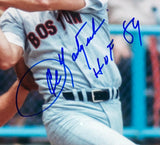 Carl Yastrzemski Signed Framed 16x20 Boston Red Sox Photo HOF 89 Inscribed BAS Sports Integrity