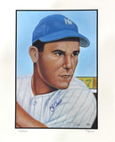 Yogi Berra Signed 16x20 New York Yankees Dvorak 1953 Topps LE/250 Litho PSA/DNA