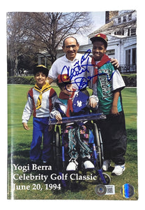 Yogi Berra Signed 1994 Celebrity Golf Classic Program BAS