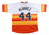 Yordan Alvarez Houston Signed Alternate White Baseball Jersey 2019 AL ROY BAS