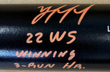 Yordan Alvarez Astros Signed Blk Louisville Slugger Bat 22 WS Winning 3 Run BAS