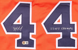 Yordan Alvarez Houston Signed Orange Baseball Jersey 22 WS Champs BAS