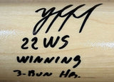Yordan Alvarez Astros Signed Tan Louisville Slugger Bat 22 WS Winning 3 Run BAS